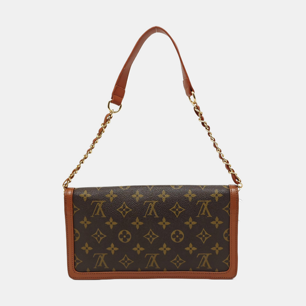 DAME Monogram Coated Canvas Brown