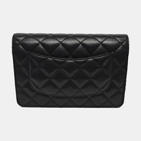 WOC Quilted Lambskin Black