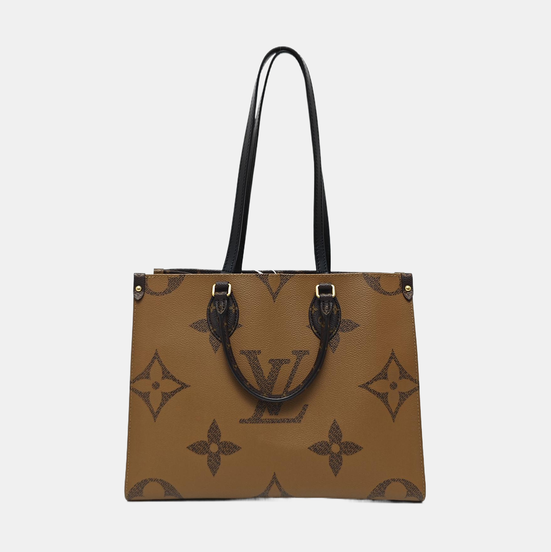 ONTHEGO MM Monogram Coated Canvas Brown
