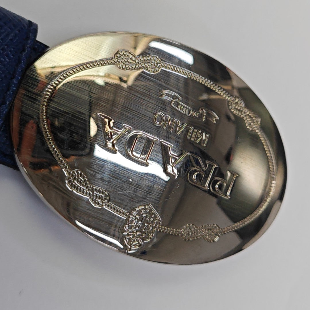 Leather Belt Blue
