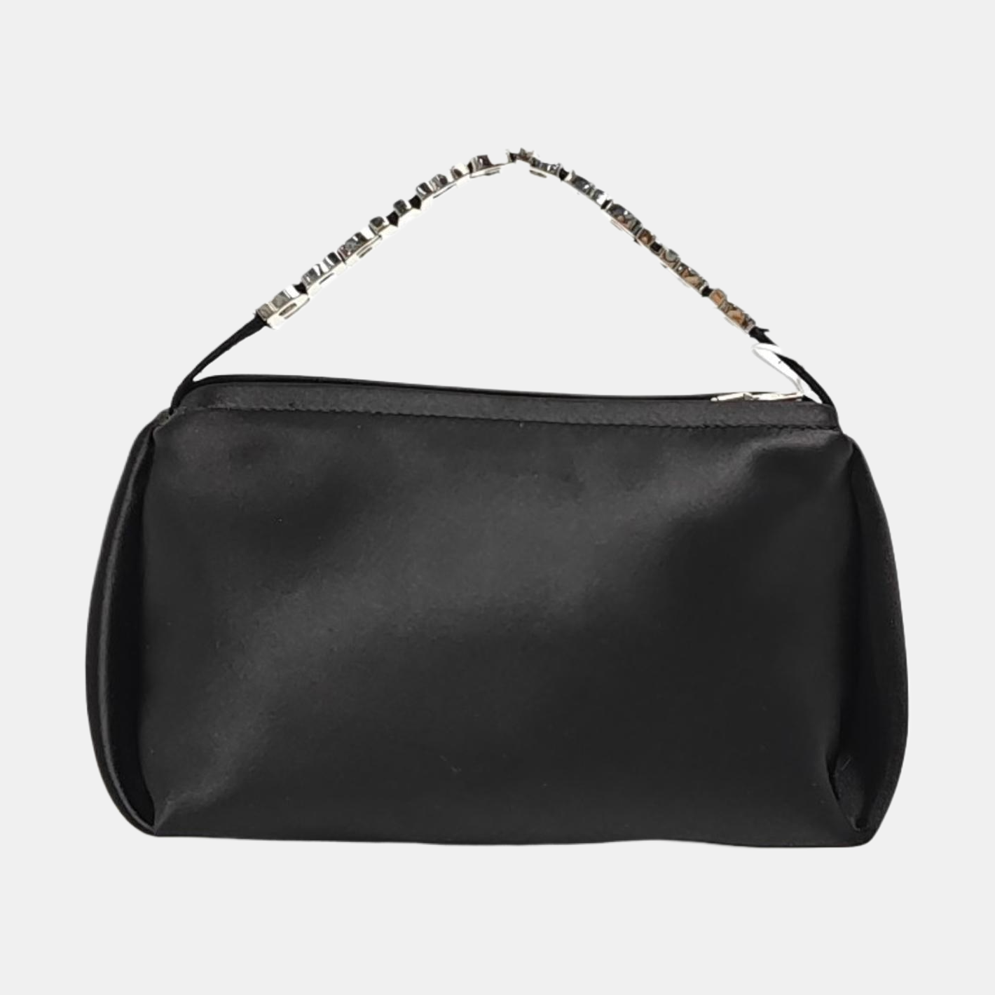 Fabric Top Handle Bag Black