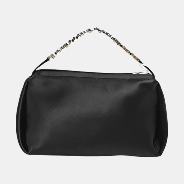 Fabric Top Handle Bag Black