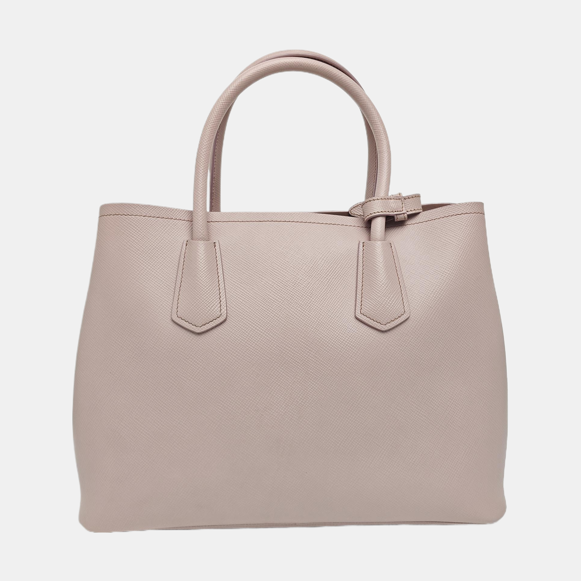 Double Medium Saffiano Calfskin Pink