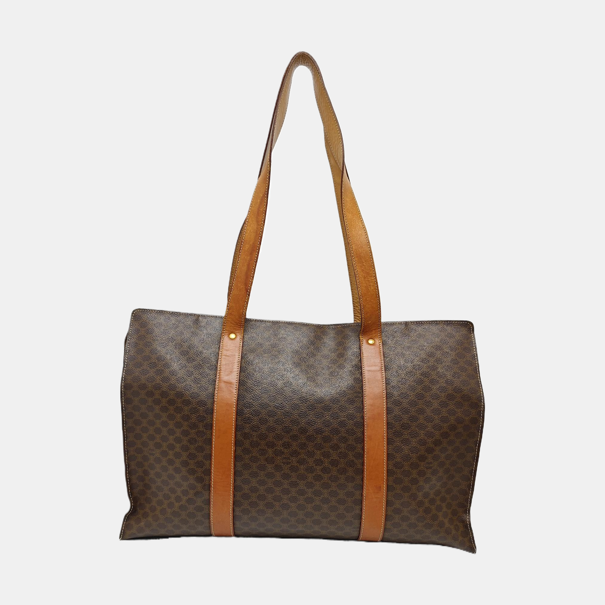 MACADAM SHOPPING BAG Coated Canvas Brown