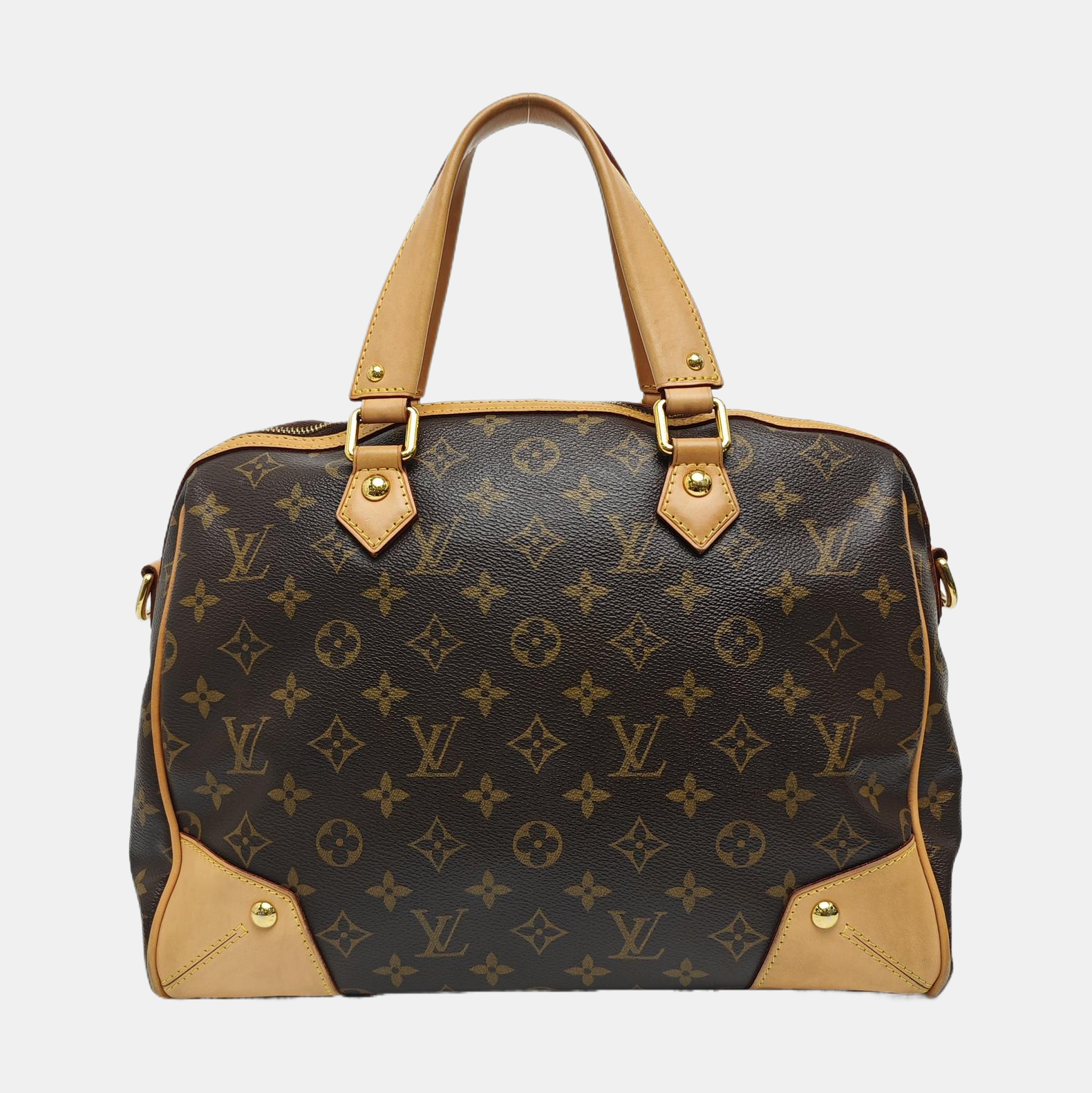 RETIRO NM Monogram Coated Canvas Brown