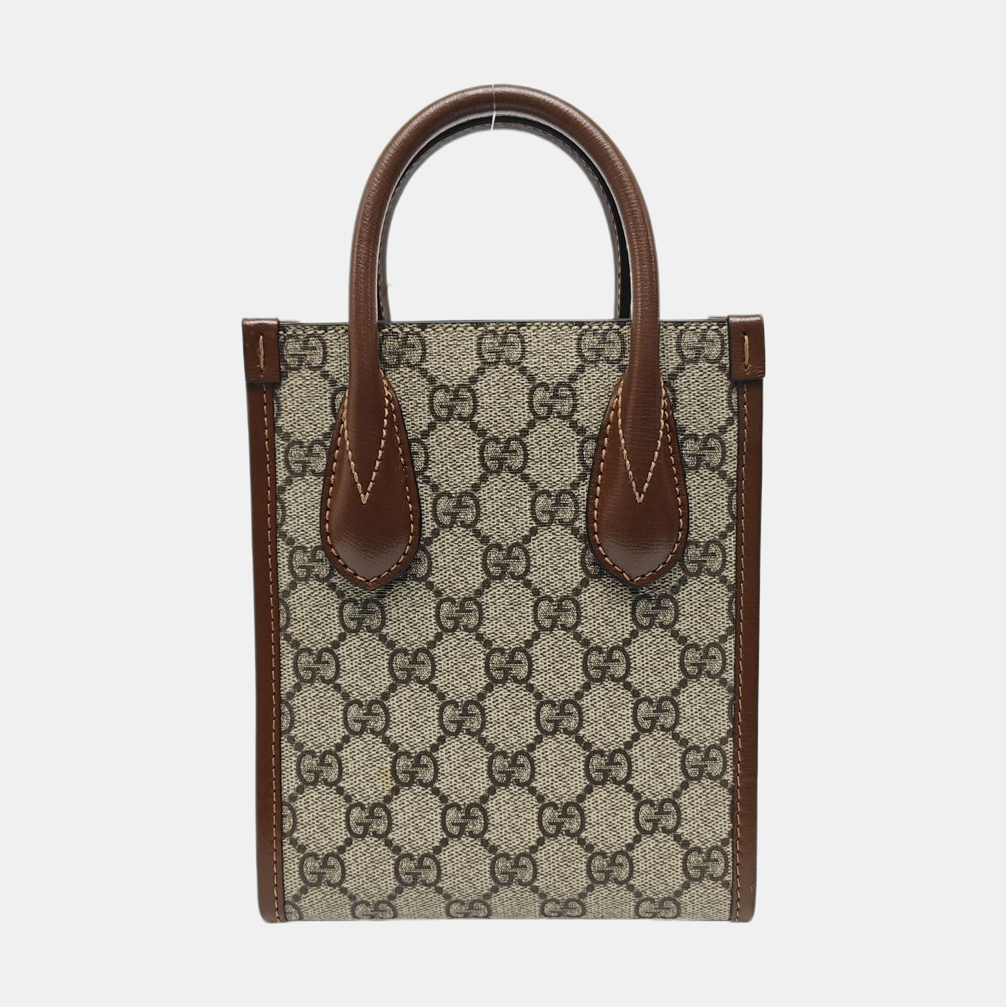 Retro Mini Monogram Coated Canvas Beige