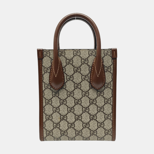Retro Mini Monogram Coated Canvas Beige