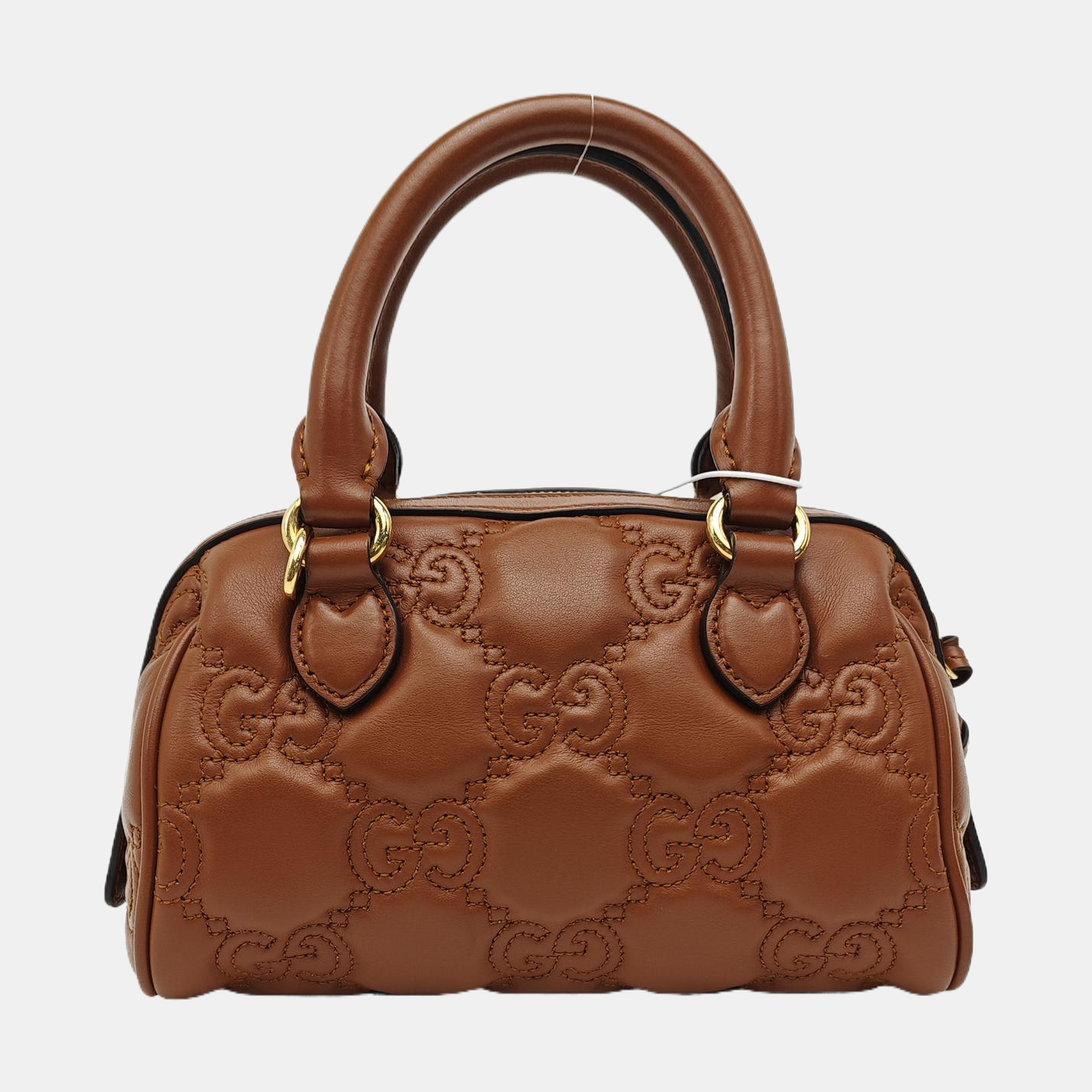 GG Matelassé Mini Quilted Calfskin Brown