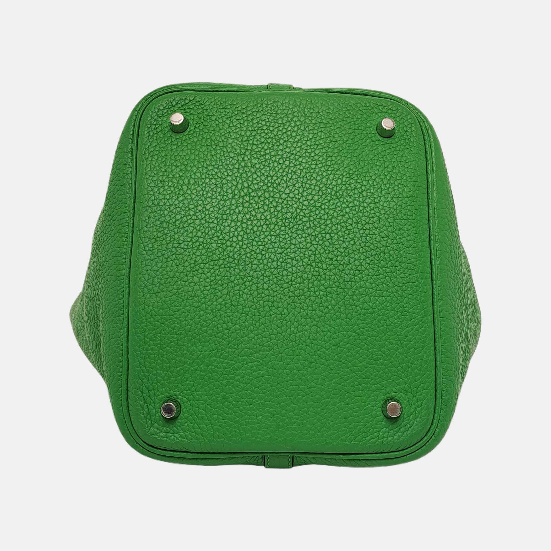 Authenticated pre-owned  Picotin Lock 22 Clemence Green - Bucket Bag at Looply