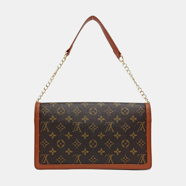 DAME GM Monogram Coated Canvas Brown