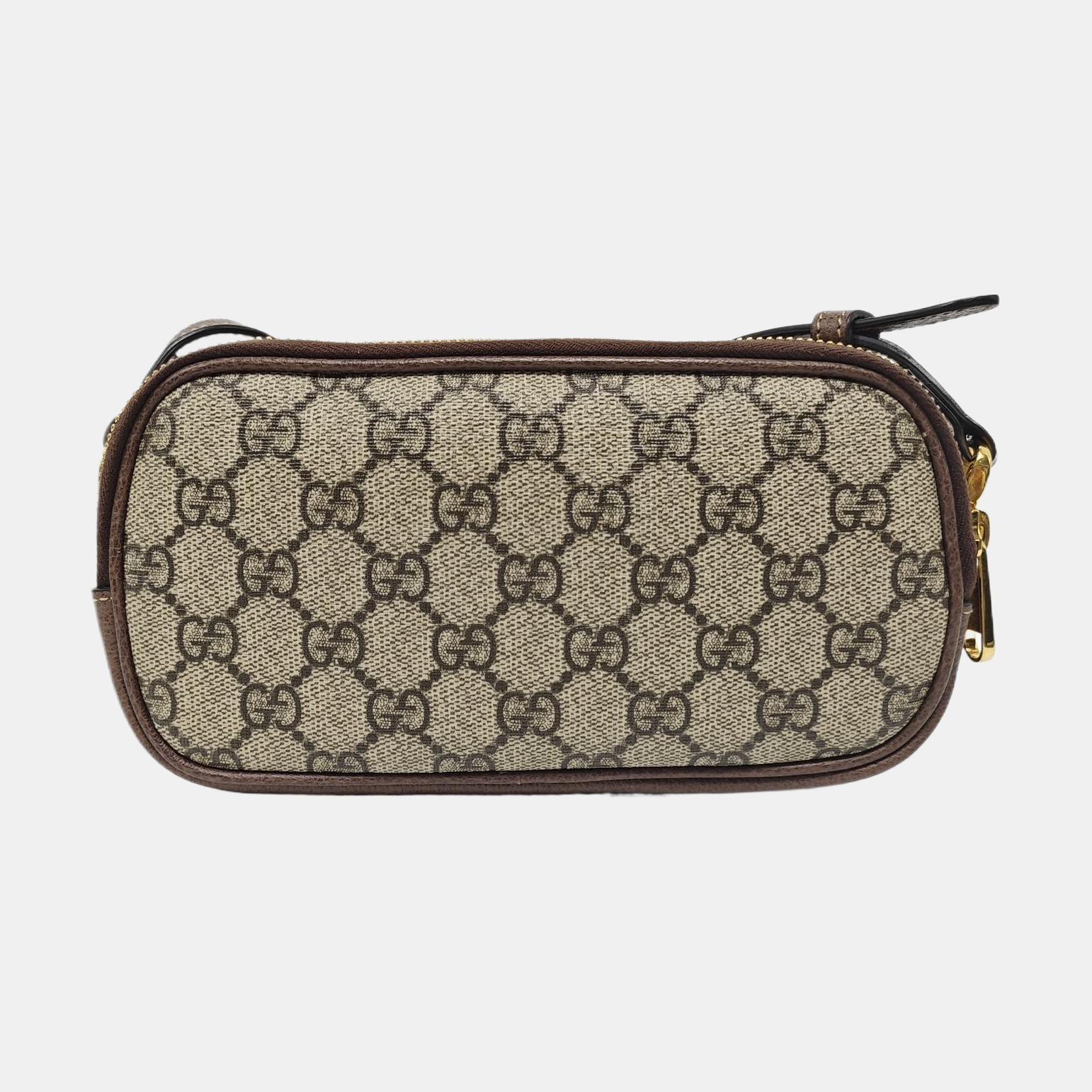 Ophidia Mini Monogram Coated Canvas Beige
