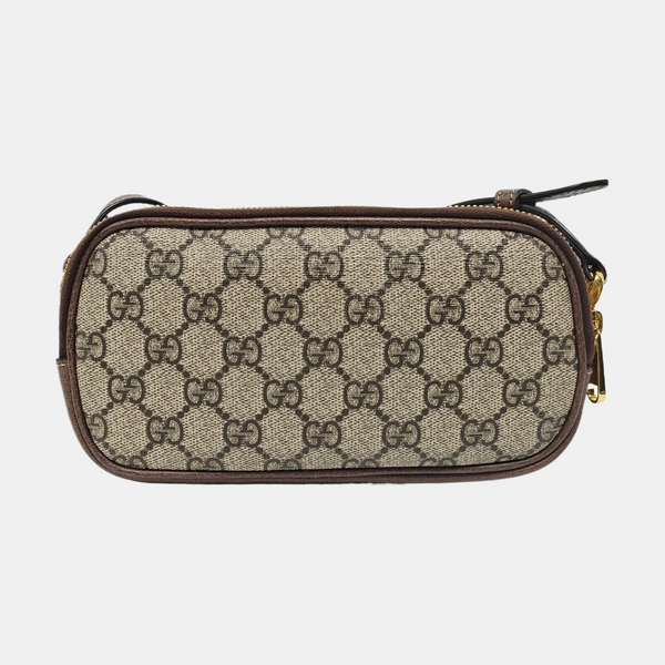 Ophidia Mini Monogram Coated Canvas Beige