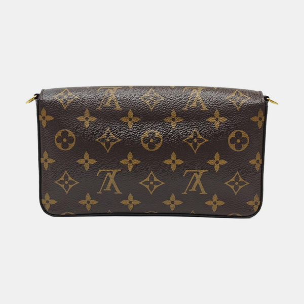 FÉLICIE Monogram Coated Canvas Brown