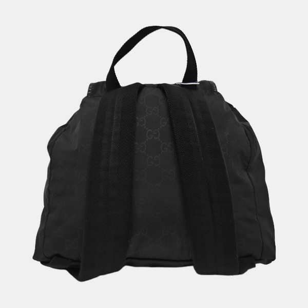 Monogram Nylon Backpack Black