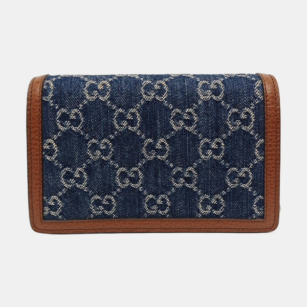 Dionysus Super Mini Monogram Denim Blue