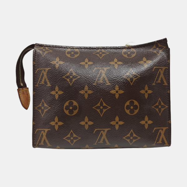 TOILET POCKET 19 Monogram Coated Canvas Brown