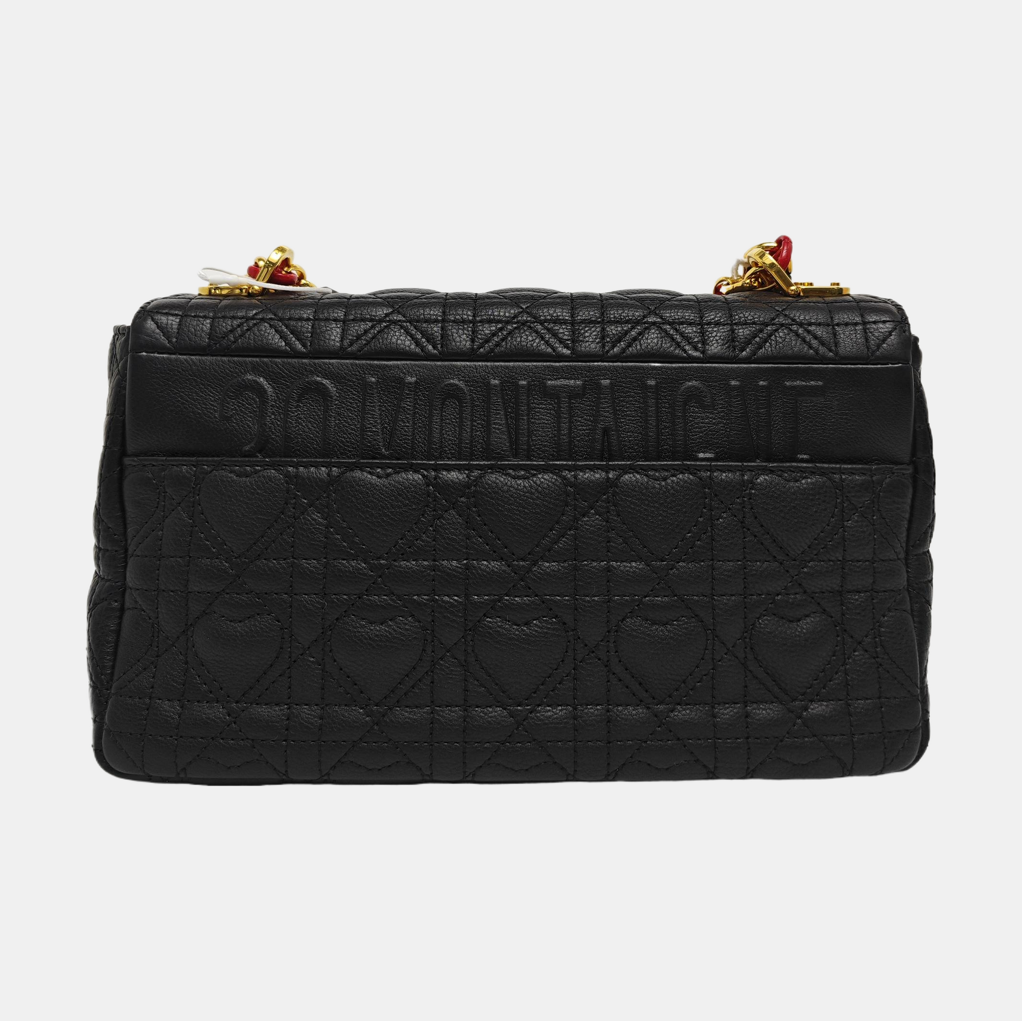 Dior Caro Medium Cannage Calfskin Black