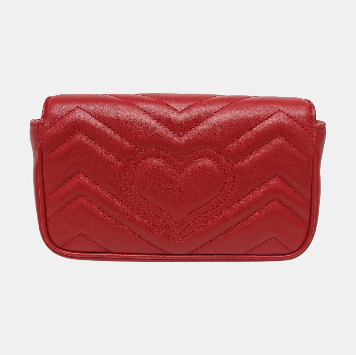 GG Marmont Mini Quilted Calfskin Red