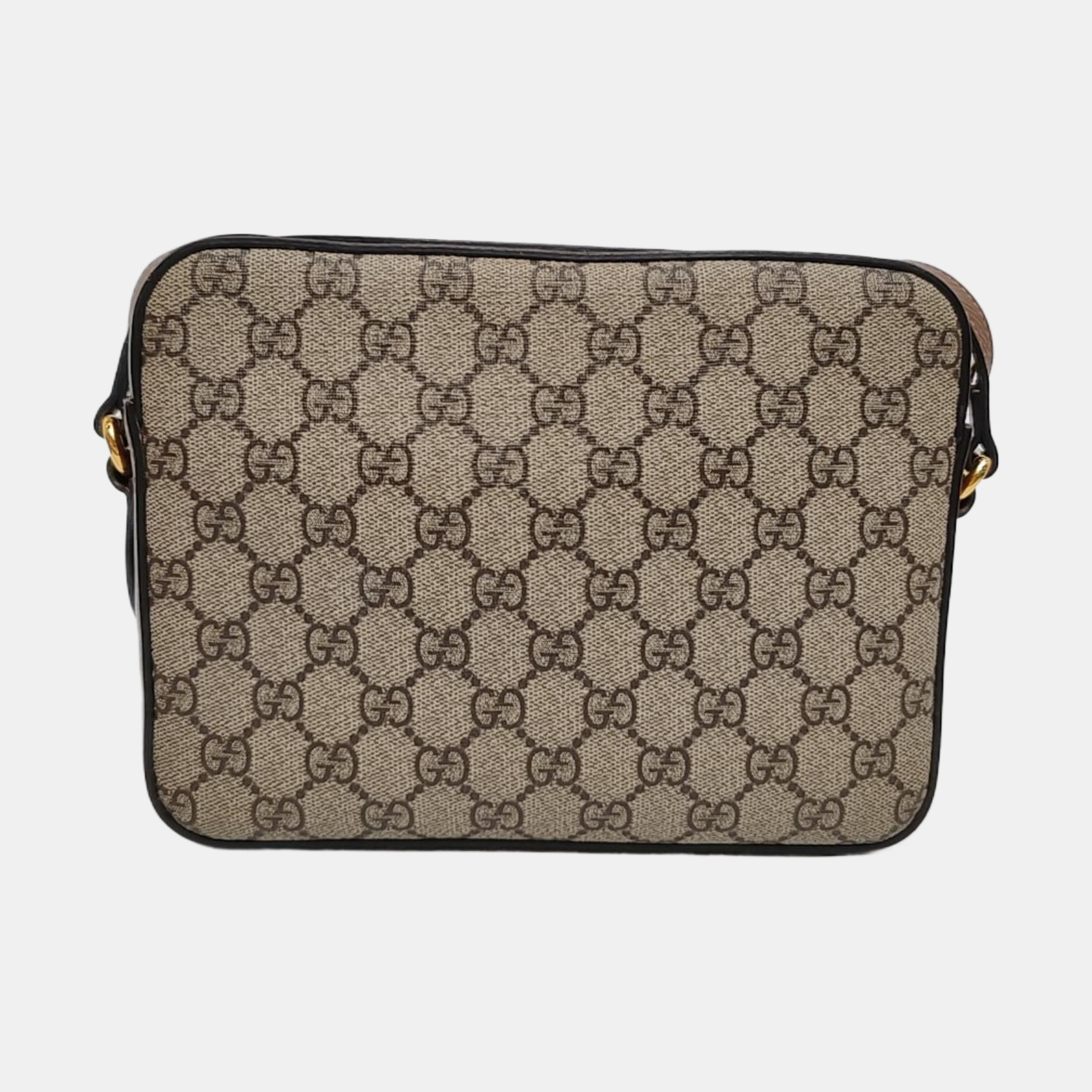 Authenticated pre-owned  Horsebit 1955 Small Coated Canvas Beige - Shoulder Bag at Looply