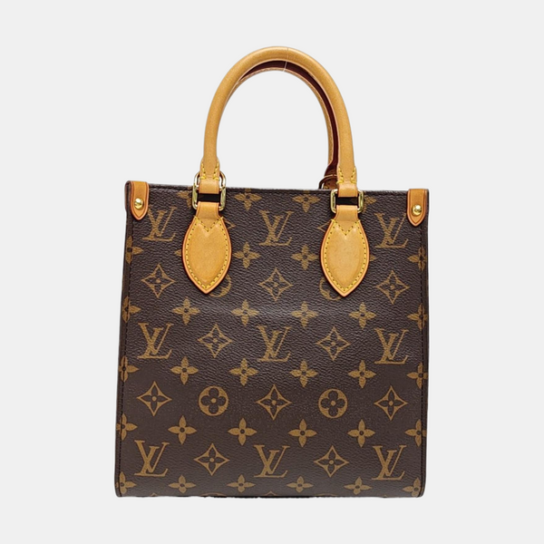 SAC PLAT BB Monogram Coated Canvas Brown