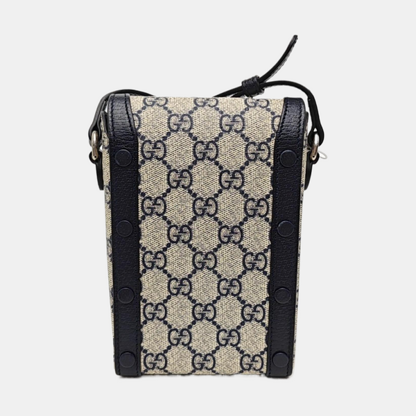 Horsebit 1955 Mini Monogram Coated Canvas Beige