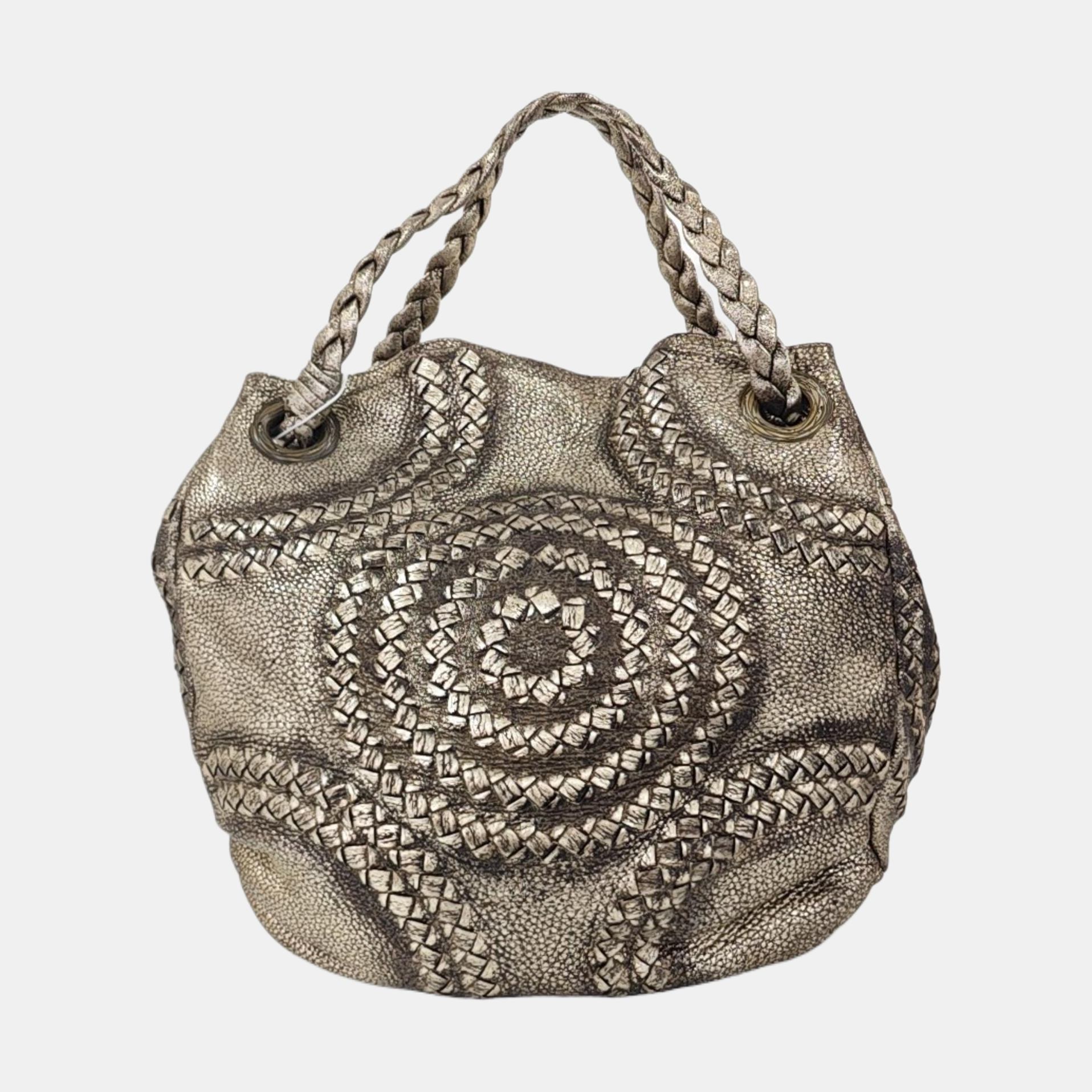 Calfskin Tote Bag Gold