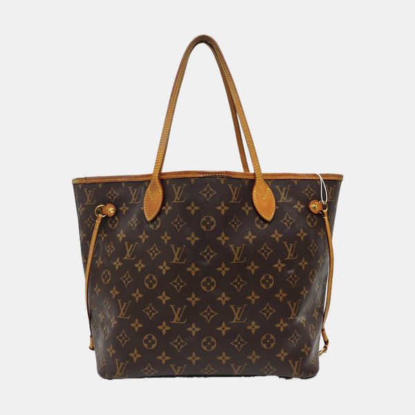 NEVERFULL MM Monogram Coated Canvas Brown