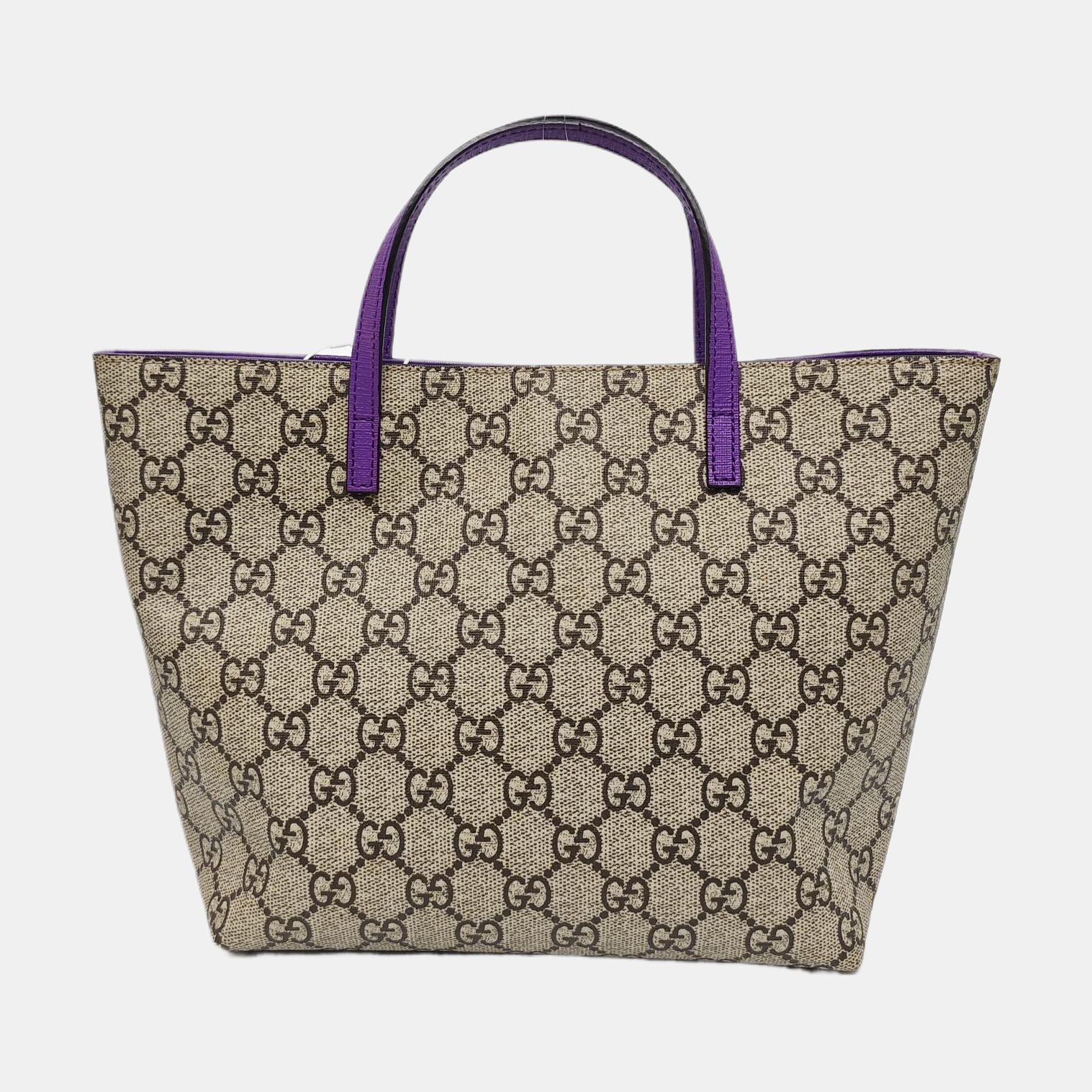 Monogram Coated Canvas Tote Bag Beige