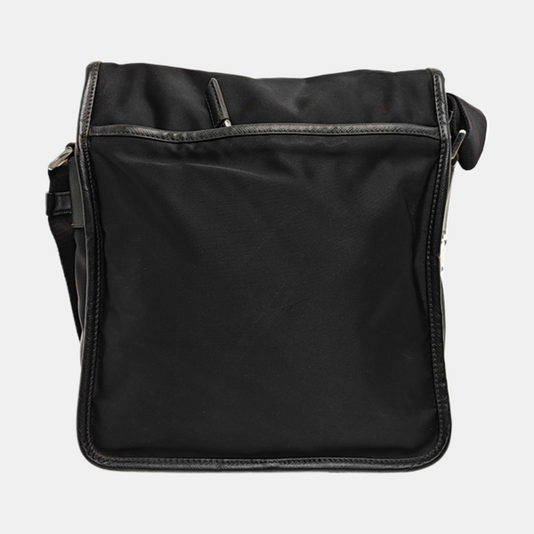 Nylon Shoulder Bag Black