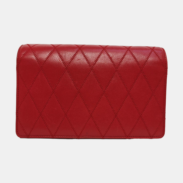 ANGIE Quilted Lambskin Red