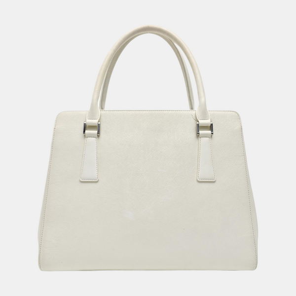 Calfskin Tote Bag Small White