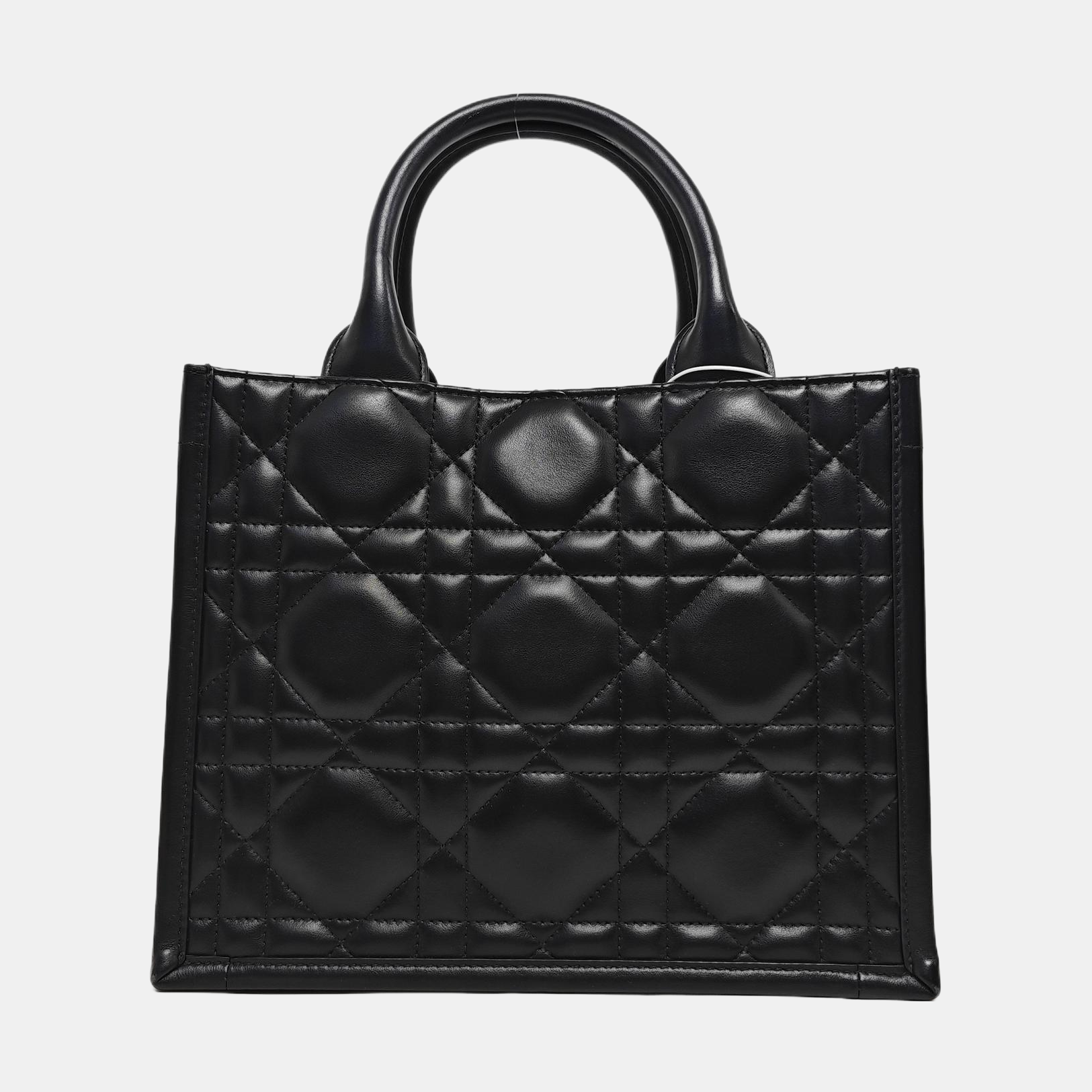 Book Tote Small Cannage Calfskin Black