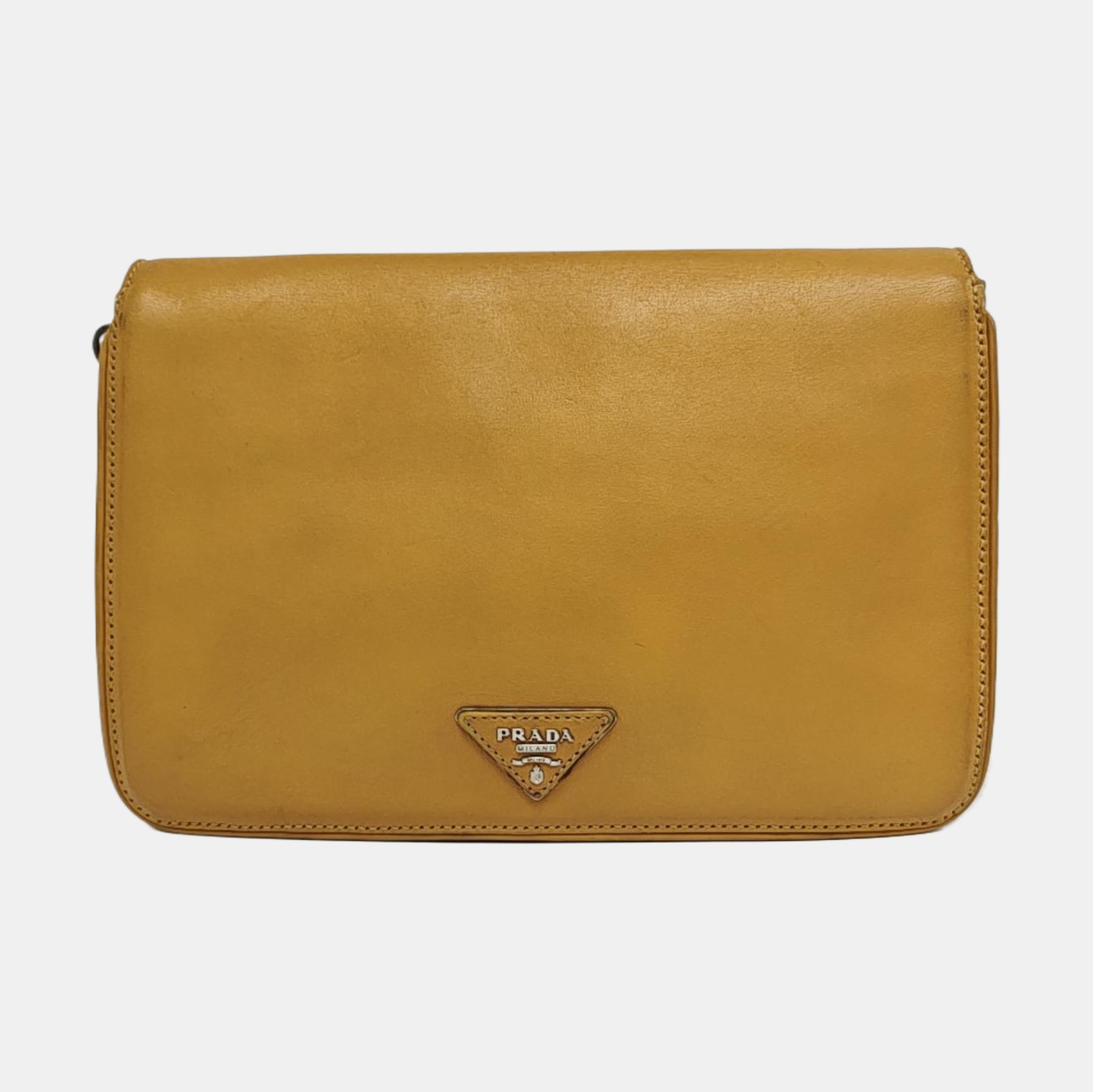 Calfskin Shoulder Bag Yellow