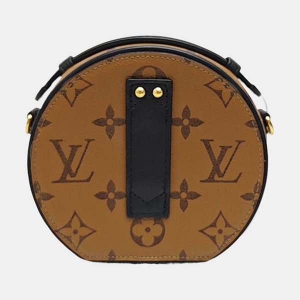 BOITE CHAPEAU Mini Monogram Coated Canvas Brown