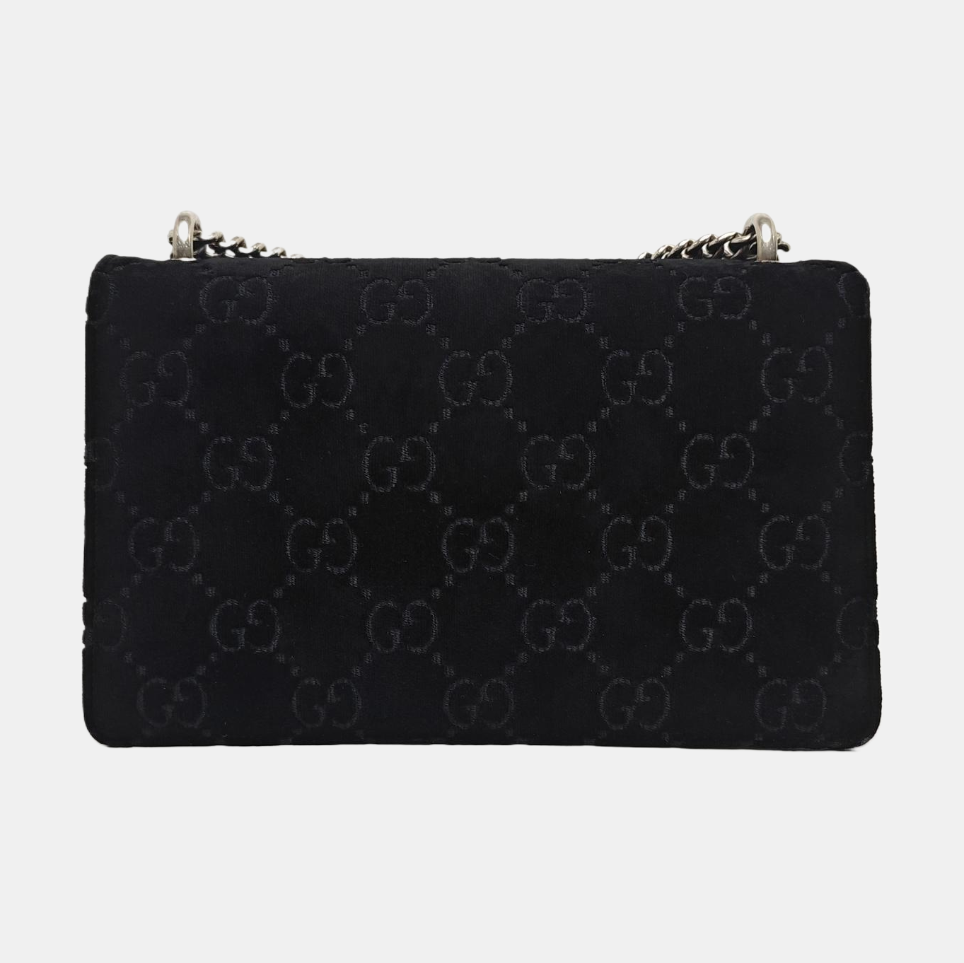 Dionysus Small Monogram Velvet Black