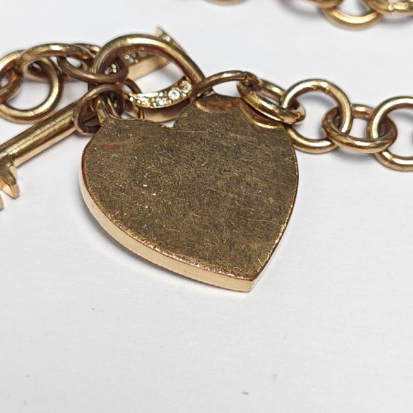 Lucky Locket Metal Gold Necklace