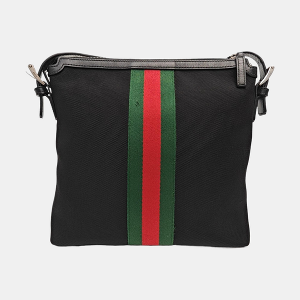 Fabric Shoulder Bag Black