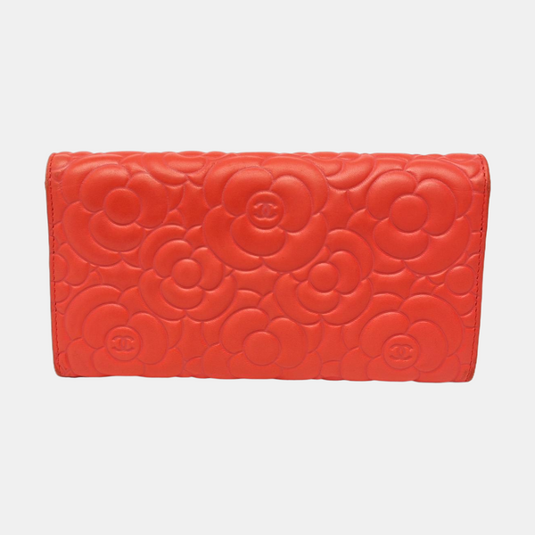 Quilted Lambskin Wallet Red
