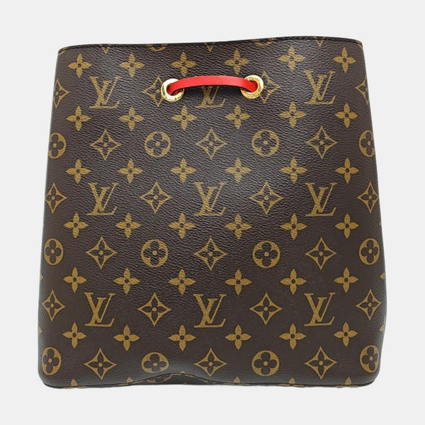 NÉONOÉ MM Monogram Coated Canvas Brown