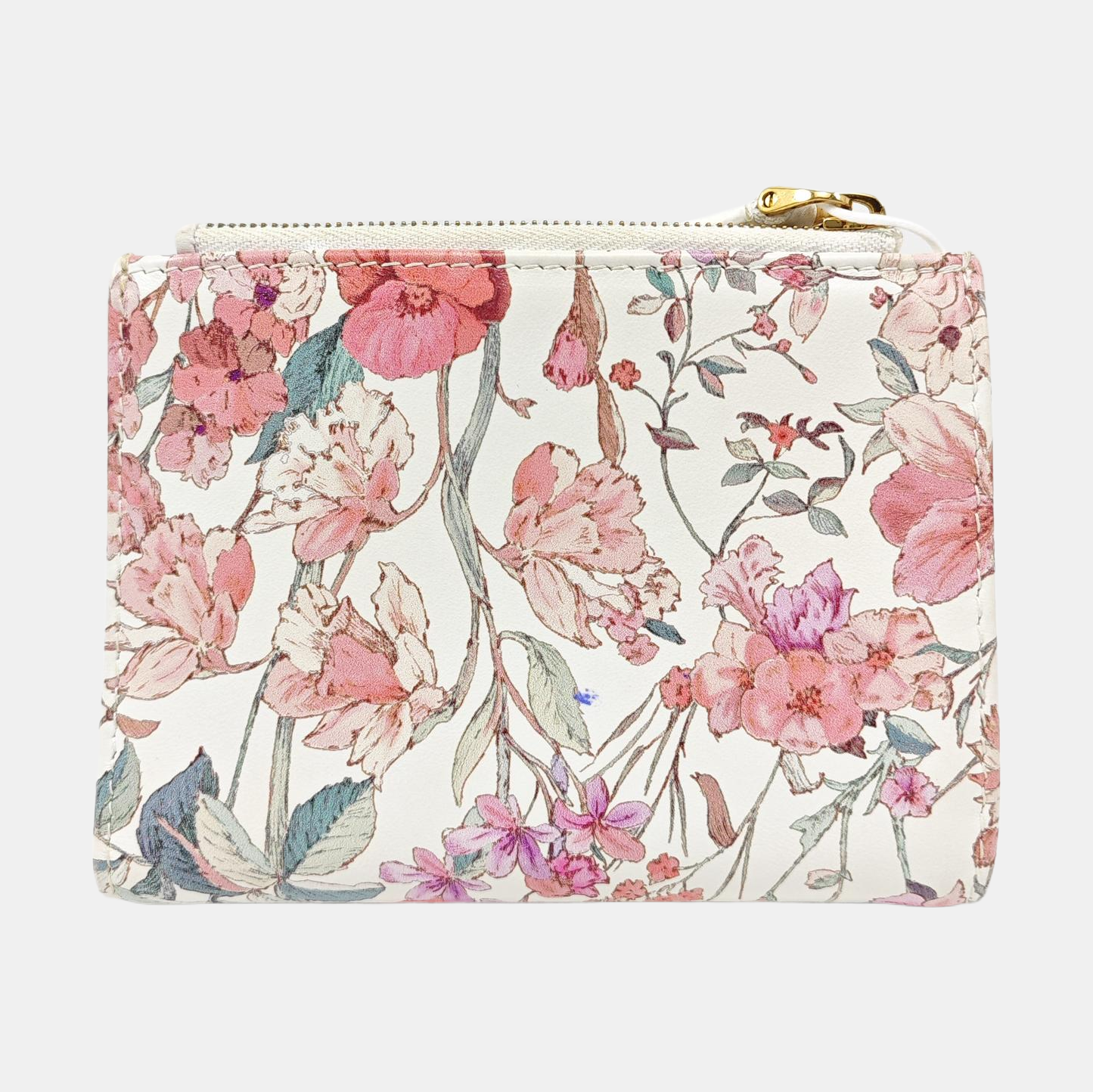 Lady Dior Super Mini Calfskin White Wallet