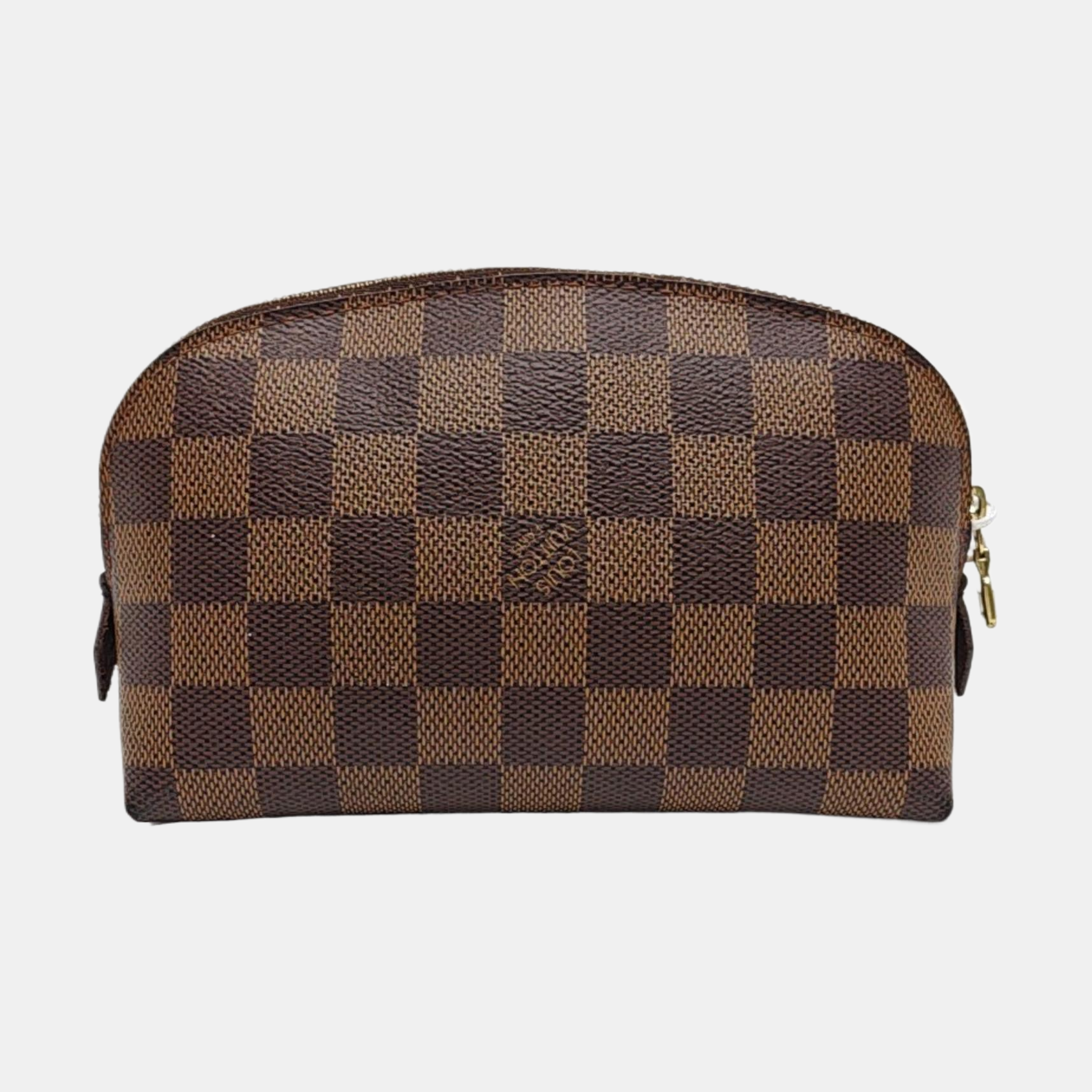 COSMETIC PM Damier Ebene Coated Canvas Brown