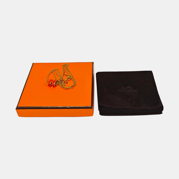 Pop H Metal Gold Necklace