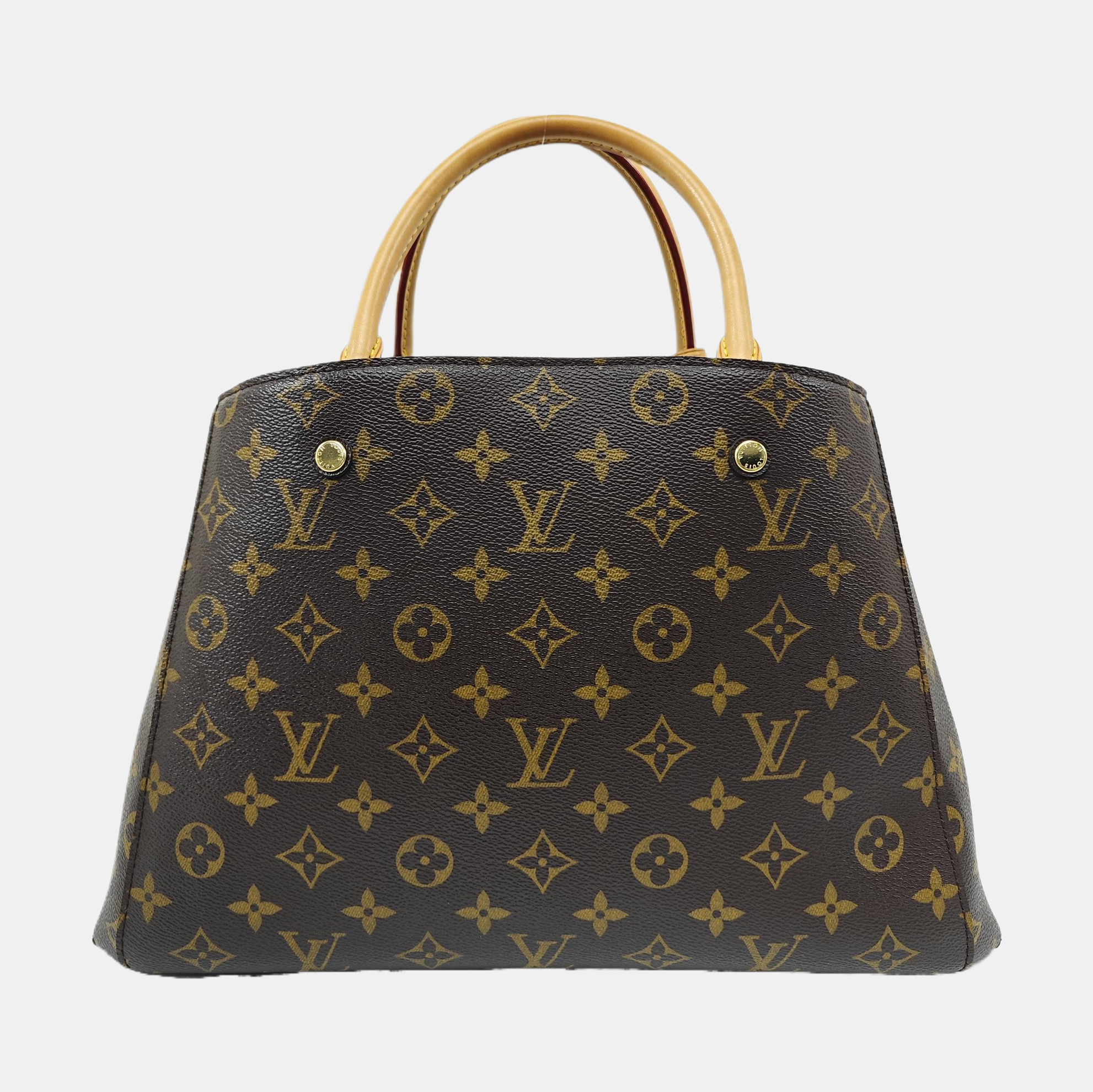 MONTAIGNE Monogram Coated Canvas Brown