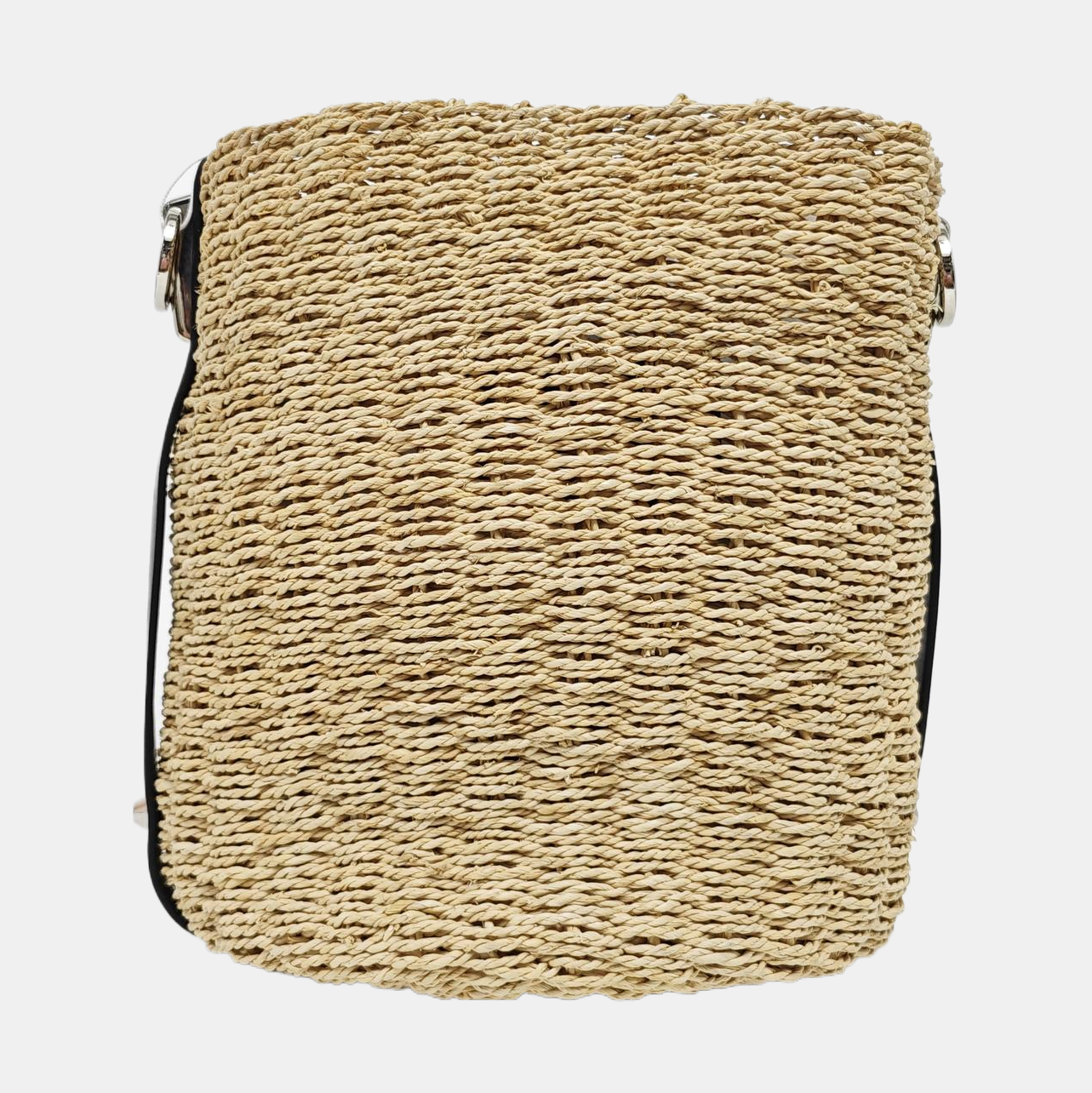 Straw Shoulder Bag Beige
