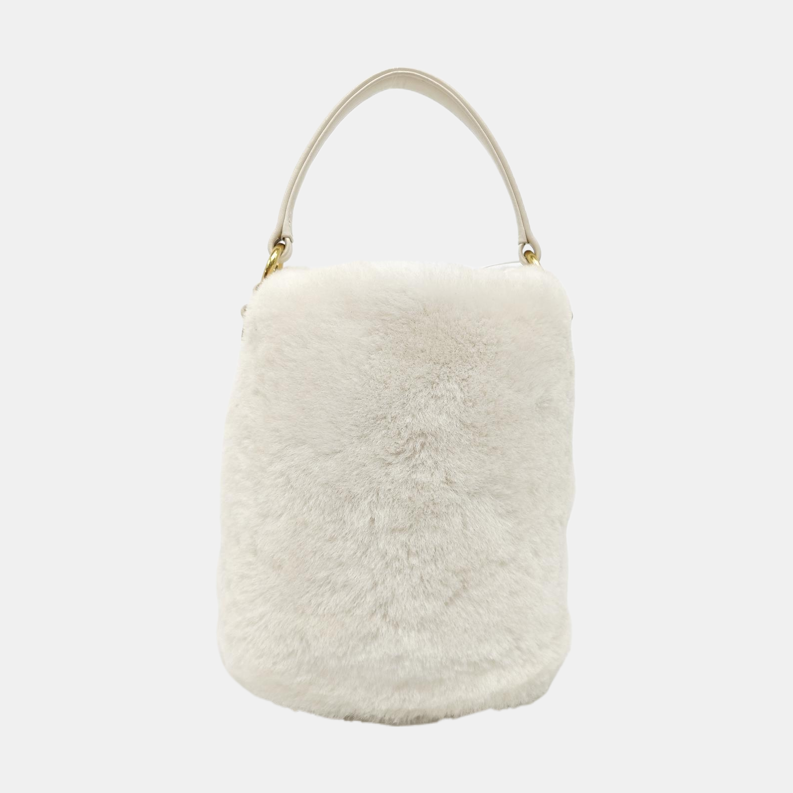 Fabric Shoulder Bag White