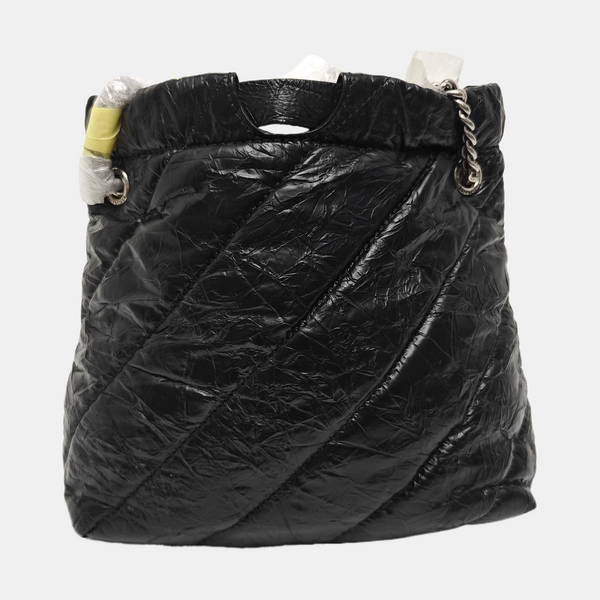 Crush Quilted Calfskin Black