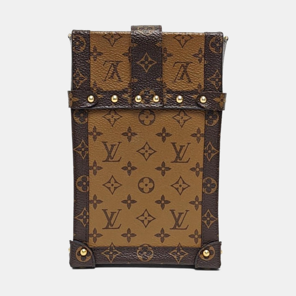 TRUNK Monogram Coated Canvas Brown