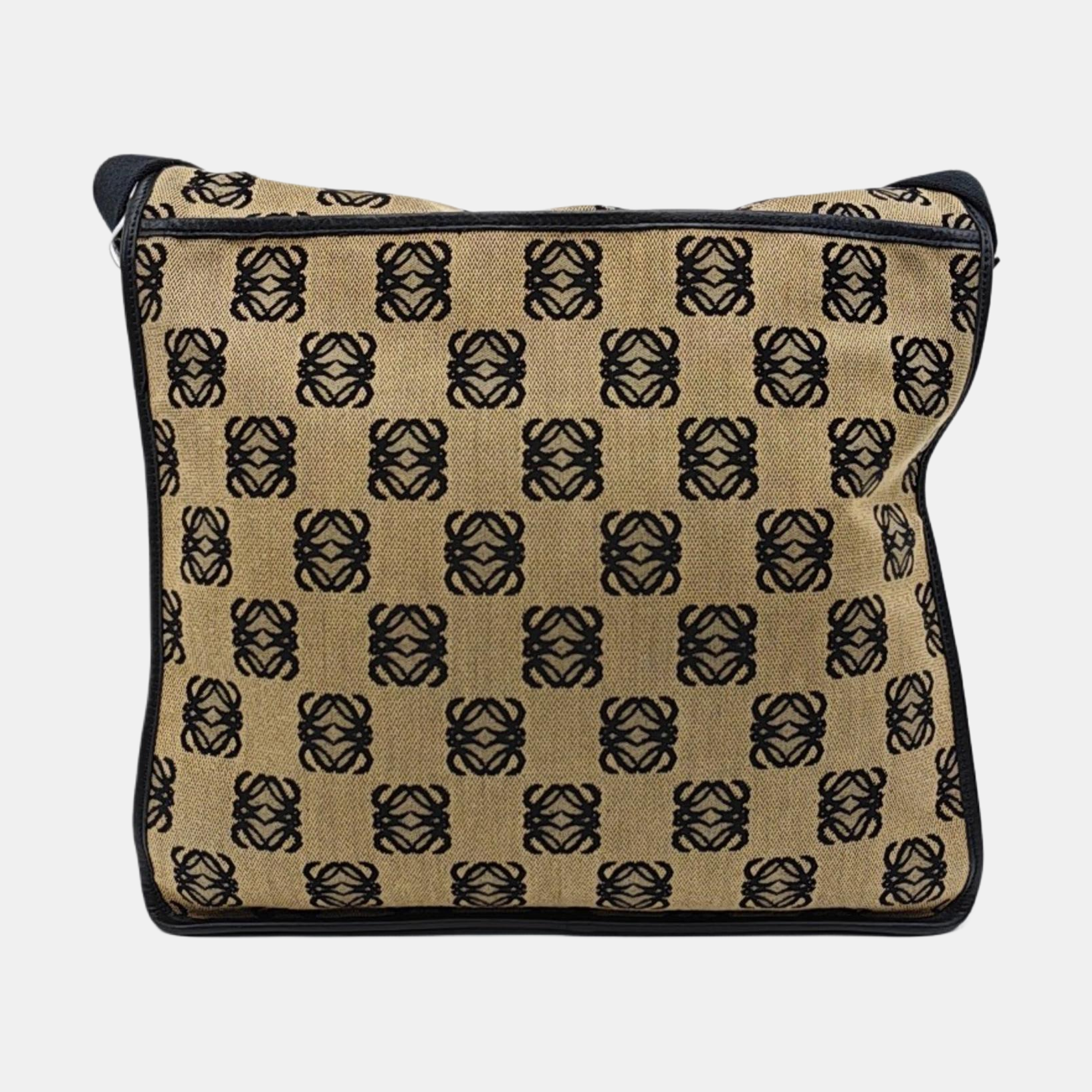 Monogram Canvas Shoulder Bag Beige