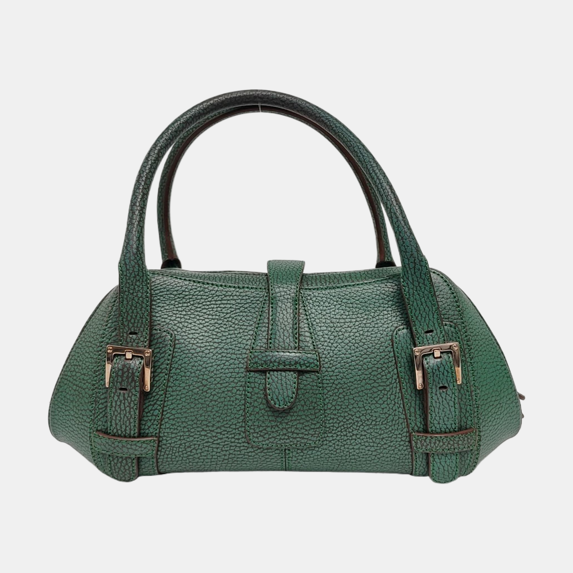 Calfskin Top Handle Bag Green