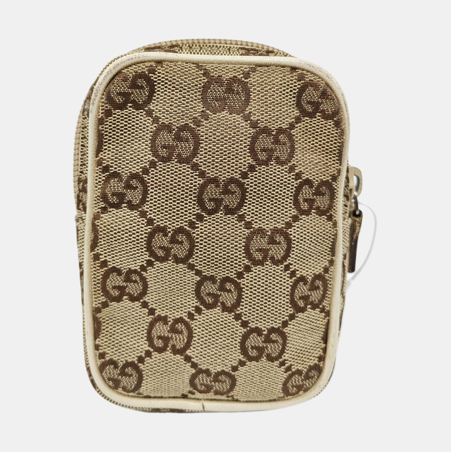 Monogram Canvas Clutch Beige